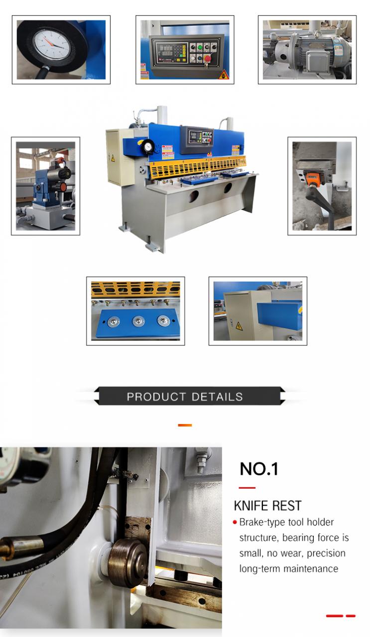 Stroj za rezanje škarama Giljotina za hidraulične škare za metal Qc11Y/K